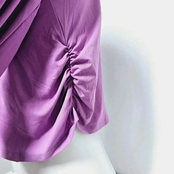 free people movement cropped long sleeve scallop front top med - Picture 5 of 13